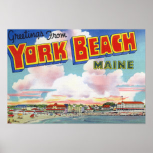 Grote letterscènes, groeten van poster