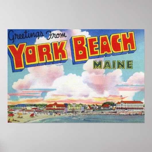 Grote letterscènes, groeten van poster (Voorkant)