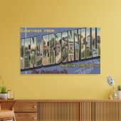 Grote letterscènes - Hendersonville, NC Canvas Afdruk (Insitu (Woonkamer))