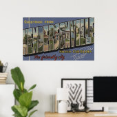 Grote letterscènes - Hendersonville, NC Poster (Thuiskantoor)