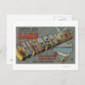 Grote letterscènes - meer van Cumberland, KY Briefkaart (Voorkant / Achterkant)