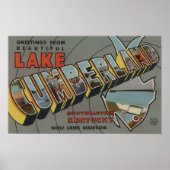 Grote letterscènes - meer van Cumberland, KY Poster (Voorkant)