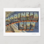 Grote letterscènes - Morehead City, NC Briefkaart (Voorkant)