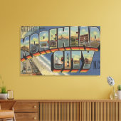 Grote letterscènes - Morehead City, NC Canvas Afdruk (Insitu (Woonkamer))