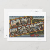 Grote letterscènes - Point Pleasant, WV Briefkaart (Voorkant / Achterkant)