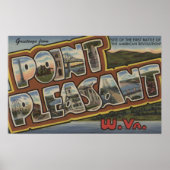 Grote letterscènes - Point Pleasant, WV Poster (Voorkant)