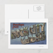 Grote letterscènes - Rock City Gardens, TN Briefkaart (Voorkant / Achterkant)