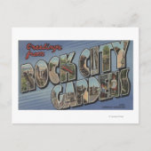 Grote letterscènes - Rock City Gardens, TN Briefkaart (Voorkant)
