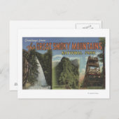 Grote letterscènes - rokerige mts. Nationaal Park, Briefkaart (Voorkant / Achterkant)