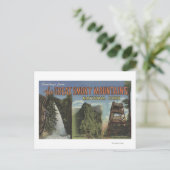 Grote letterscènes - rokerige mts. Nationaal Park, Briefkaart (Staand voorkant)