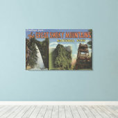 Grote letterscènes - rokerige mts. Nat'l Park, TN Canvas Afdruk (Insitu (Houten vloer))