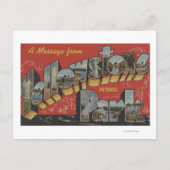 Grote letterscènes - Yellowstone Nat'l Park, WY Briefkaart (Voorkant)