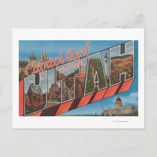 Grote lettertjes - Capitol Reef Nat'l Park, U Briefkaart (Voorkant)