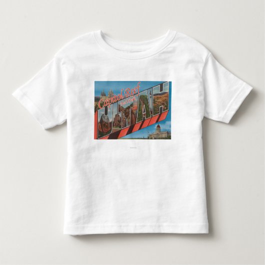 Grote lettertjes - Capitol Reef Nat'l Park, U Kinder Shirts (Voorkant)