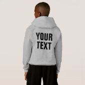 Grote lettertype tekst Kinder jongens dubbelzijdig (Achterkant volledig)