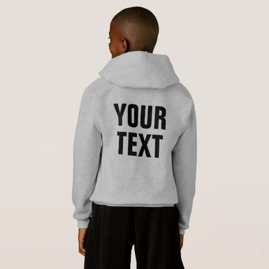 Grote lettertype tekst Kinder jongens dubbelzijdig (Achterkant volledig)