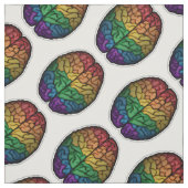 Grote LGBTQ Pride Rainbow Brain Vector Stof (Swatch)