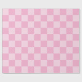 Grote Licht Roze Geruite Cadeaupapier (Vlak)