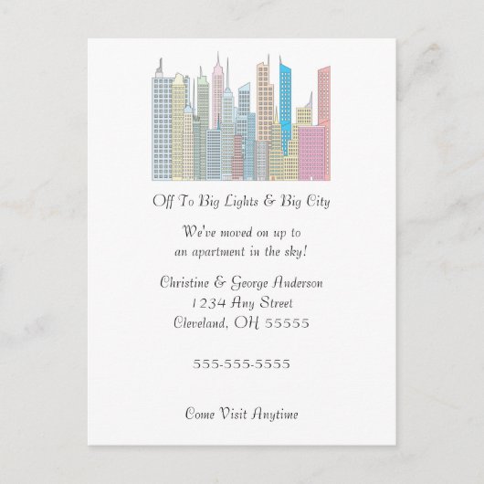 Grote Lichten Grote Stad Bewegende aankondiging (Voorkant)