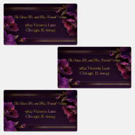 Grote Lichtgevende Viooltjes Paarse Retouradres Labels