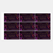 Grote Lichtgevende Viooltjes Paarse Retouradres Labels (Vel)