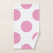 Grote lichtroze pooldots bad handdoek (Handdoek)