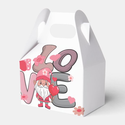 Grote liefde doodle stijl bedankdoosjes (Achterkant)