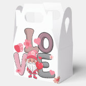 Grote liefde doodle stijl bedankdoosjes (Geopend)