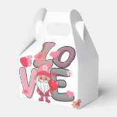 Grote liefde doodle stijl bedankdoosjes (Voorkant Zijde)