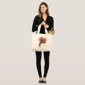 Grote liefde, grote stijl tote bag (Voorkant (model))