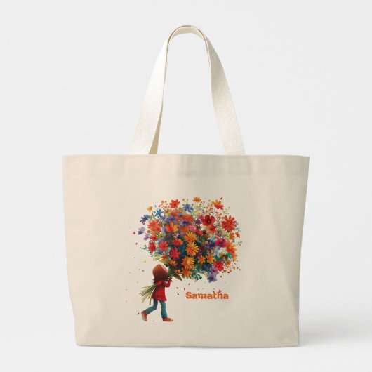 Grote liefde, grote stijl tote bag (Achterkant)