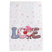 Grote Liefde Valentijnsdag cadeau Tas Medium Cadeauzakje (Achterkant)