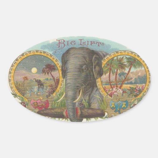 Grote Lift Ovale Sticker (Voorkant)