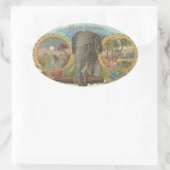 Grote Lift Ovale Sticker (Tas)