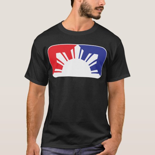 Grote Liga Filipino Flag - Half T-shirt (Voorkant)