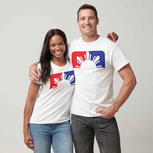 Grote Liga Filipino Flag - Half T-shirt (Unisex)