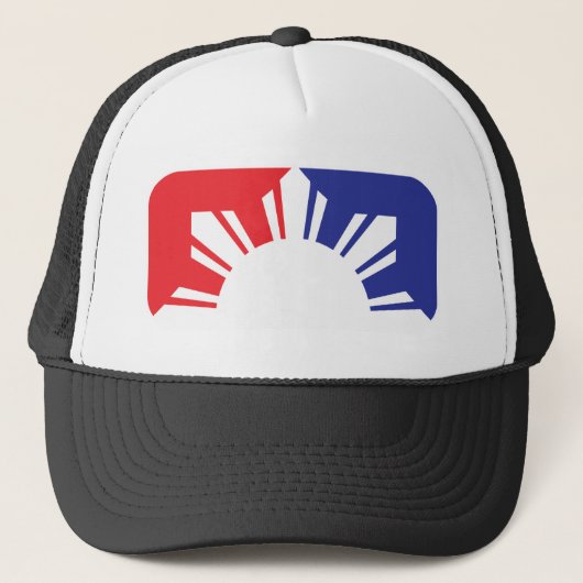 Grote Liga Filipino Flag - Half Trucker Pet (Voorkant)