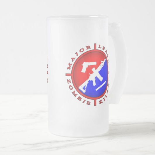 Grote Liga Zombie Killer Logo Mok (Voorkant rechts)