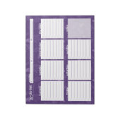 Grote lijst van wekelijkse taken - Leaf Design Notitieblok (Linkerzijde)