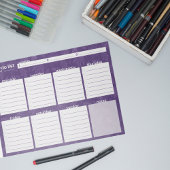 Grote lijst van wekelijkse taken - Leaf Design Notitieblok