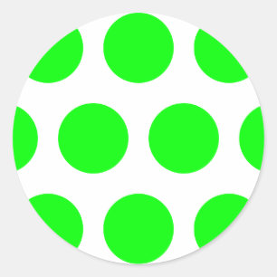 Grote limoen stippen ronde sticker