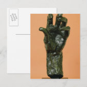 Grote linkerhand (brons) briefkaart (Voorkant / Achterkant)