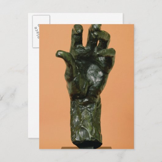 Grote linkerhand (brons) briefkaart (Voorkant / Achterkant)