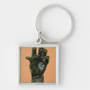 Grote linkerhand (brons) sleutelhanger