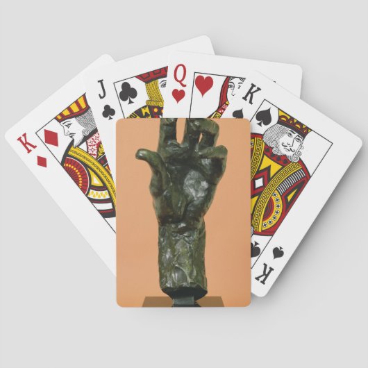 Grote linkerhand (brons) speelkaarten (Achterkant)