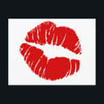 Grote lippen kussen grote lippen briefkaart<br><div class="desc">Als je zo vol van liefde bent en niet bang om het te shows! Een gigantische grote kus met grote rode lippen zal de wereld laten weten wat een liefhebbende persoon je bent. Dit unieke ontwerp ziet er geweldig uit op een breed scala aan kleding voor mannen, vrouwen en kinderen....</div>