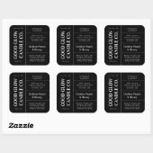 Grote Logo Kaars Pot Product Label Stickers (Vel)