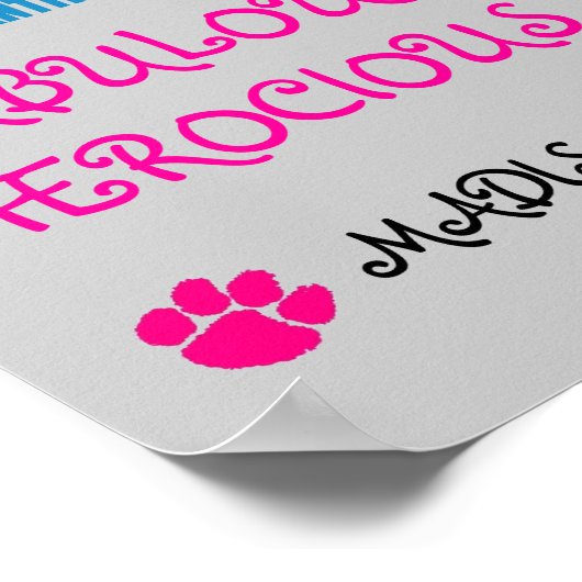 Grote Logo, Panther%209[1], roze poot, roze poot,. Poster (Hoek)