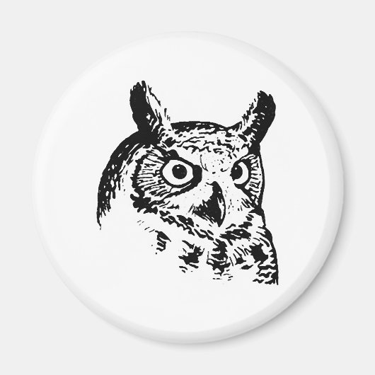 Grote Logo voor paarden Magneet (Voorkant)
