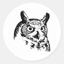 Grote Logo voor paarden Ronde Sticker